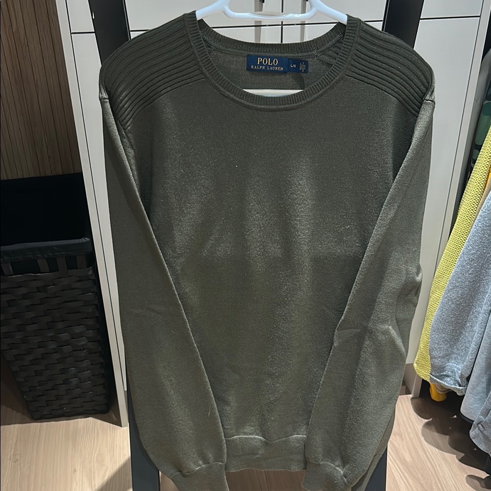 Polo by Ralph Lauren Green Crewneck Sweater